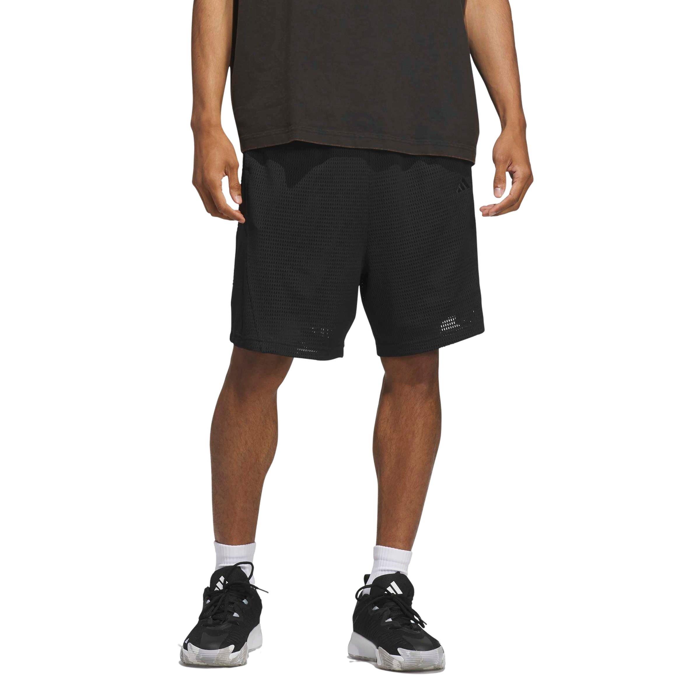 adidas Men's Basketball Mesh Shorts - Black - BLACK